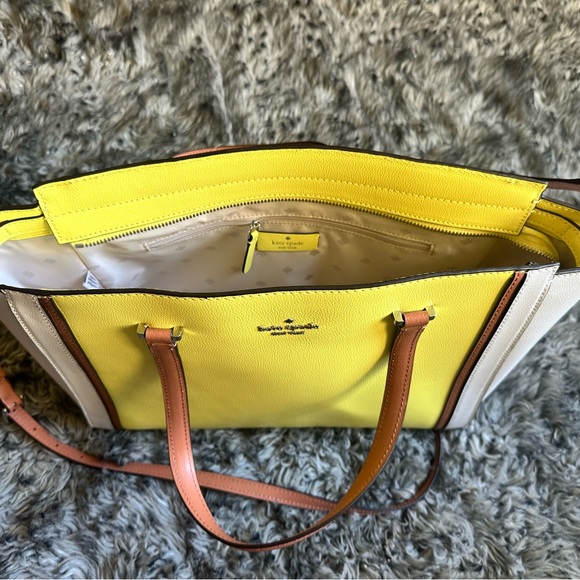 Kate Spade Satchel Bag Limelight Yellow (OBO) - Picture 2 of 3